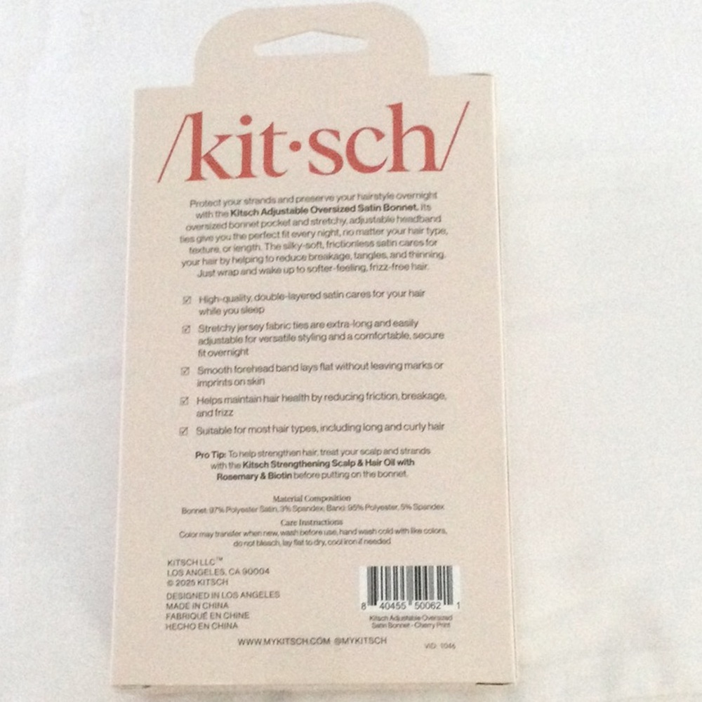 Kitsch Oversized Satin Bonnet - Picture 6 of 10